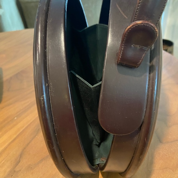 Vintage Leather ORIGINAL Oval Box Coblentz Evening Bag by Coblentz in NYC - Picture 4 of 12